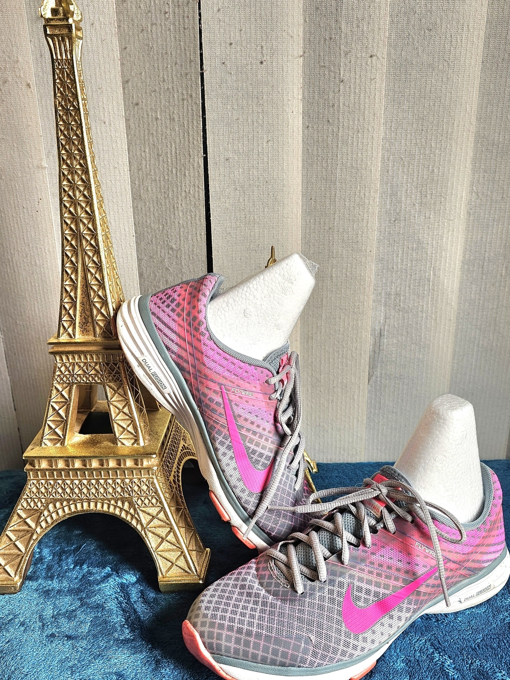 Nike Women’s Pink and Gray Athletic Running Shoes
